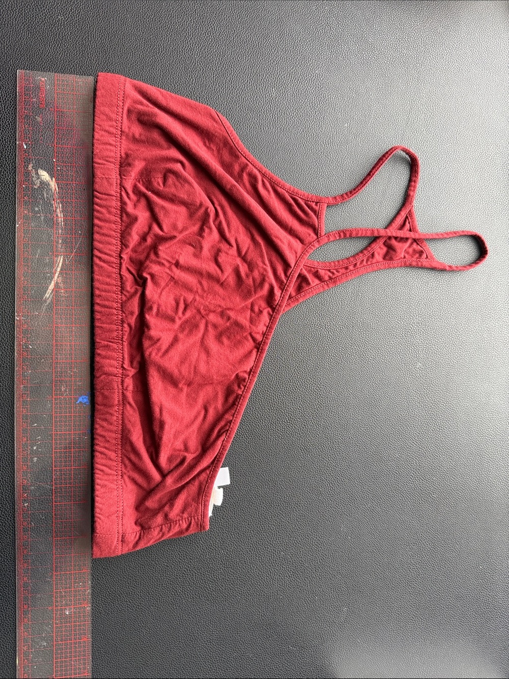 Helmut Lang Maroon Racerback Bralette size L